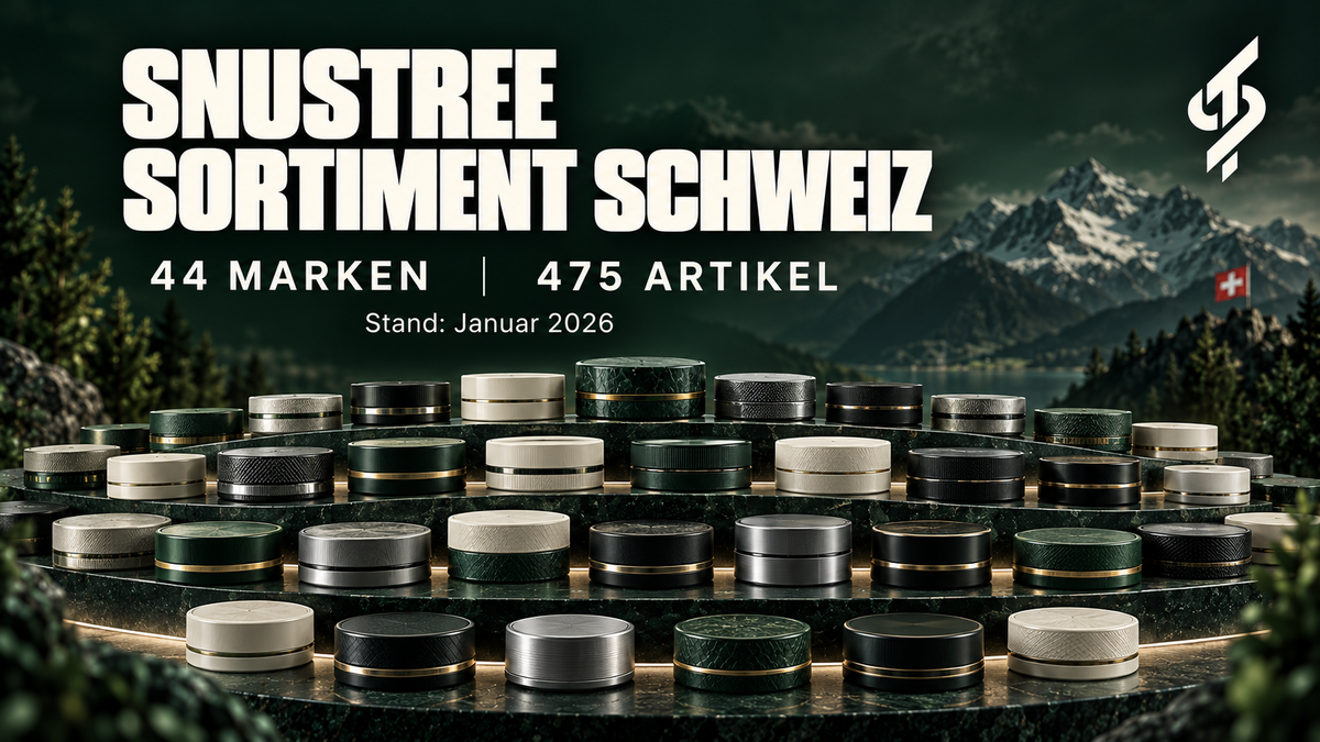 Wer hat das grösste Snus-Sortiment in der Schweiz?