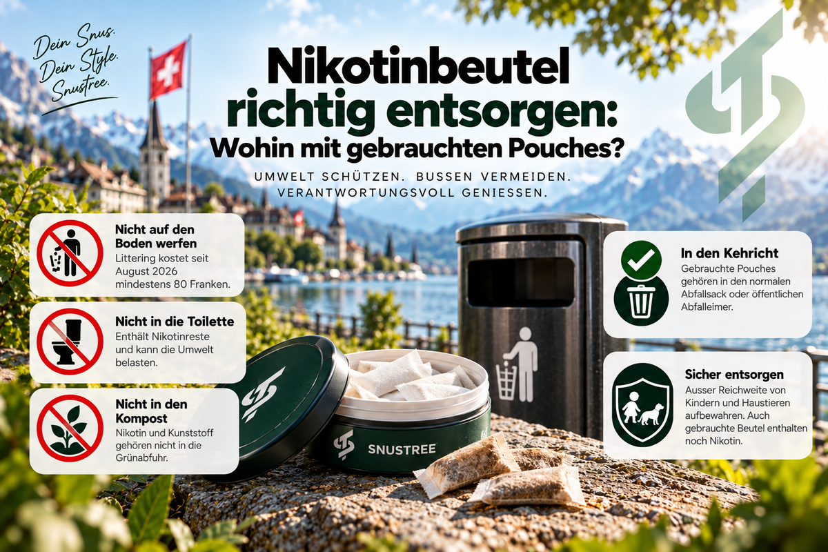 Nikotinbeutel richtig entsorgen: Wohin mit gebrauchten Pouches?