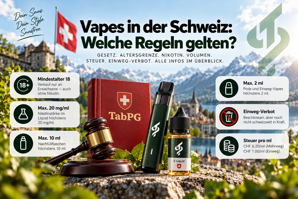 Vapes in der Schweiz: Welche Regeln gelten?