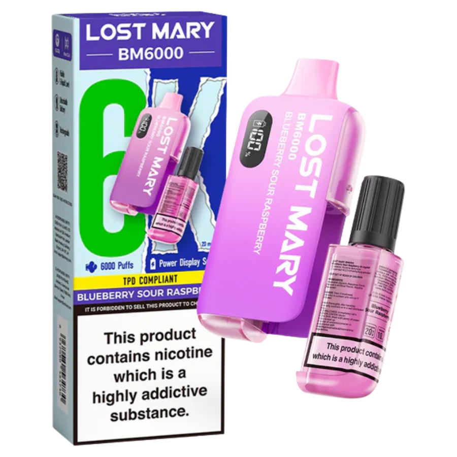 LOST MARY BM6000 Mirtillo e Lampone Acidi
