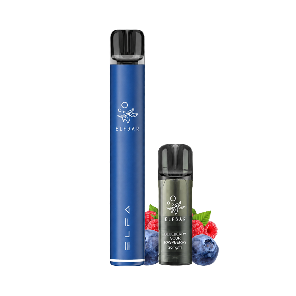 ELFBAR Elfa Pro Kit 2ml Navy Blue & Blueberry Sour Raspberry