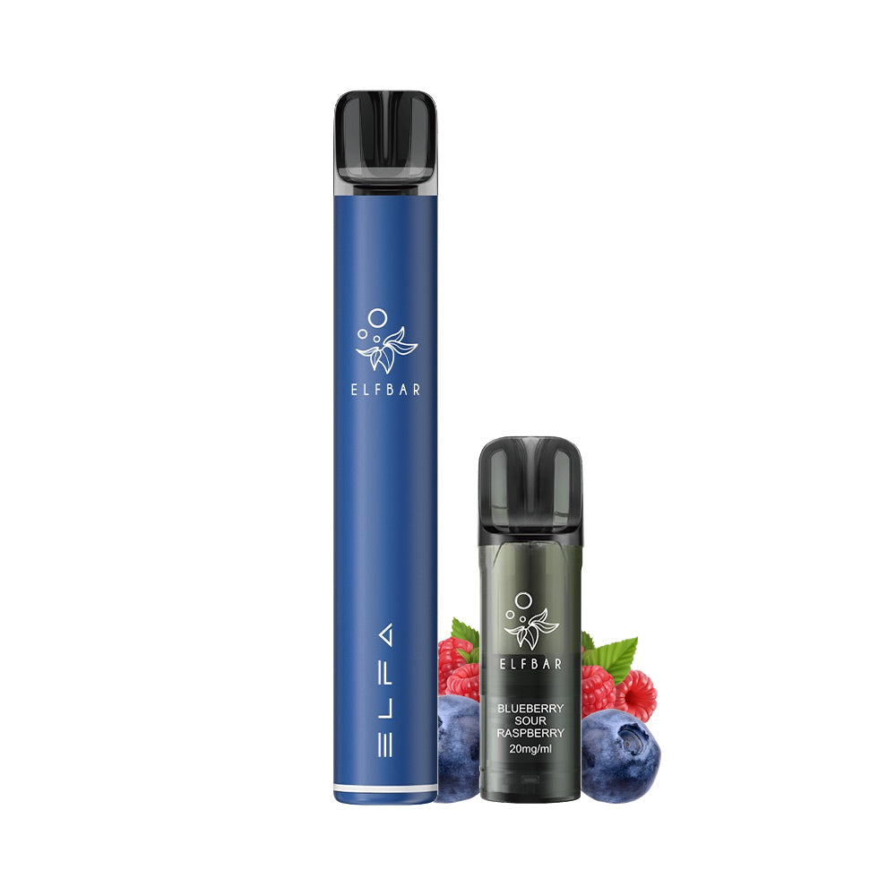ELFBAR Elfa Pro Kit 2ml Navy Blue & Blueberry Sour Raspberry
