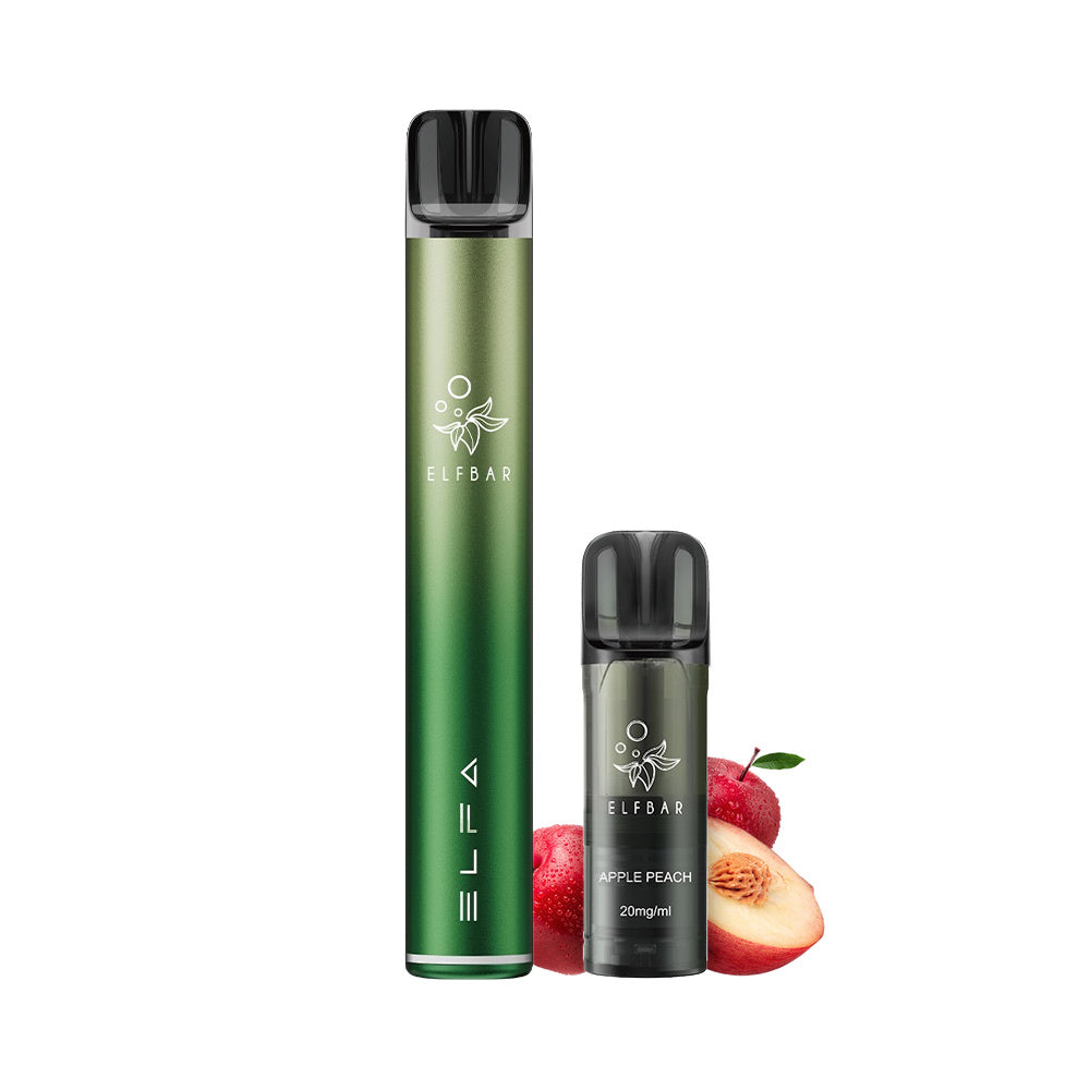 ELFBAR Elfa Pro Kit 2ml Aurora Green & Apple Peach