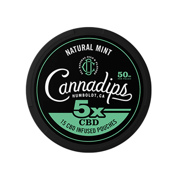 Cannadips Menthe Naturelle 150mg (Sachets CBD) 
