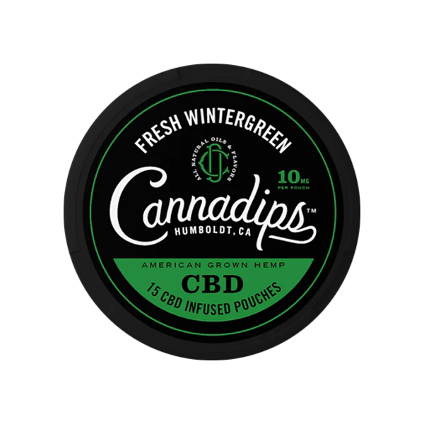 Cannadips Fresh Wintergreen 150mg (CBD Pouches)