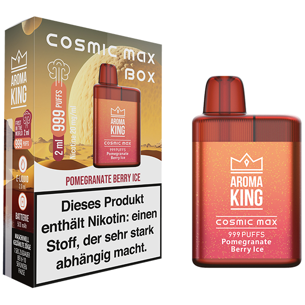 Aroma King Cosmic Max Box Pomegranate Berry Ice