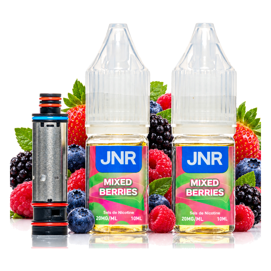 JNR Falcon Infinity 55K Coil & Liquids Mixed Berries – Coil mit zwei Liquid-Flaschen