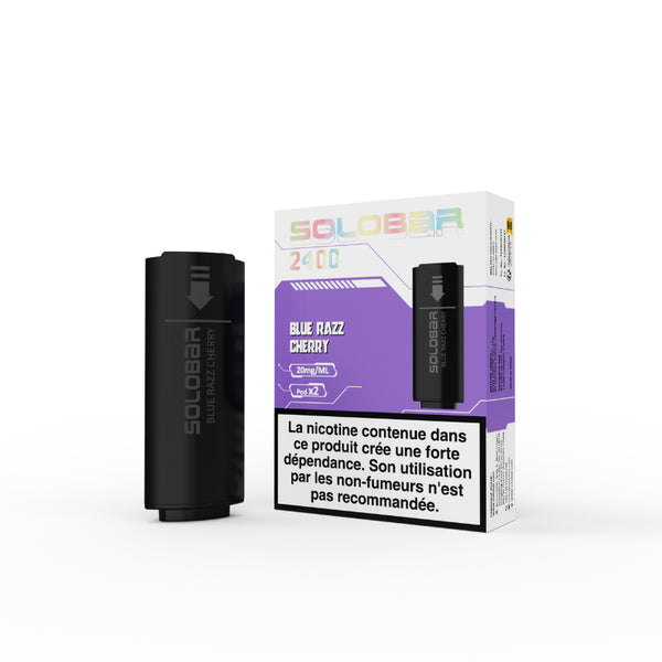 Solobar 2x2ml Pods (20mg) Blue Razz Cherry