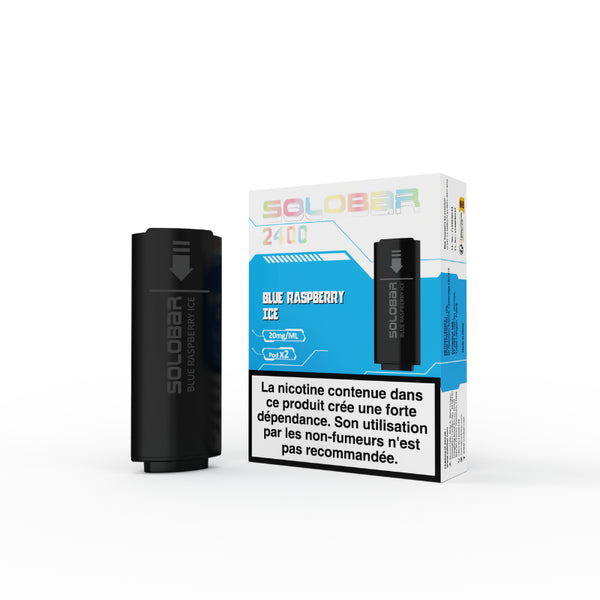 Solobar 2x2ml Pods (20mg) Blue Raspberry Ice