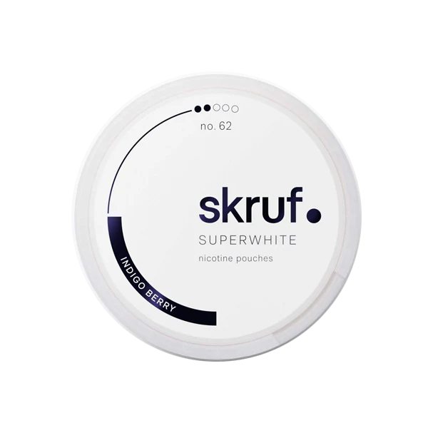Skruf Super White Indigo Berry No.62 AW (All White)
